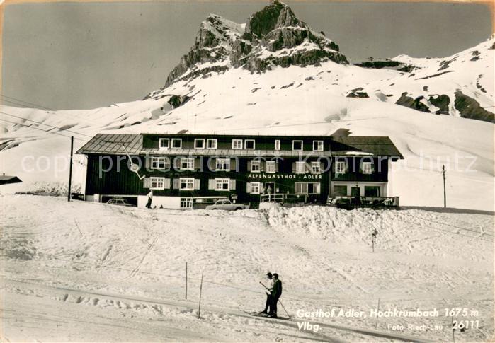 Hochkrumbach Alpengasthof Adler Wintersportplatz Alpen