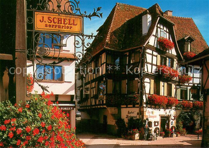 Obernai Bas Rhin Place de l Etoile Hôtel Restaurant Zum Schnockeloch Altstadt Fa