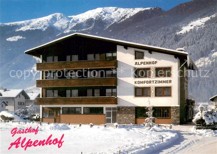 Zell Ziller Tirol Gasthof Restaurant Alpenhof im Winter A