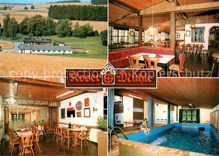 Marktleugast Gaststaette Koser Muehle Gastraeume Hallenbad