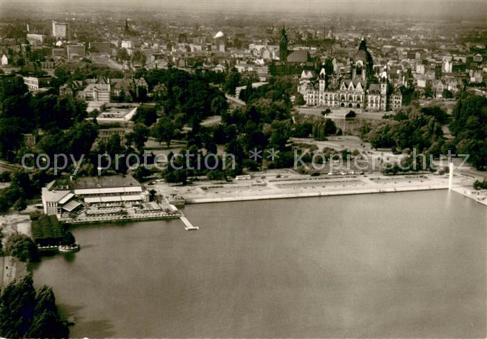 HANNOVER  CITY Maschsee Fliegeraufnahme