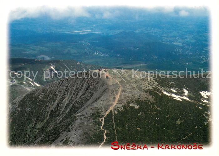 Snezka Schneekoppe Fliegeraufnahme