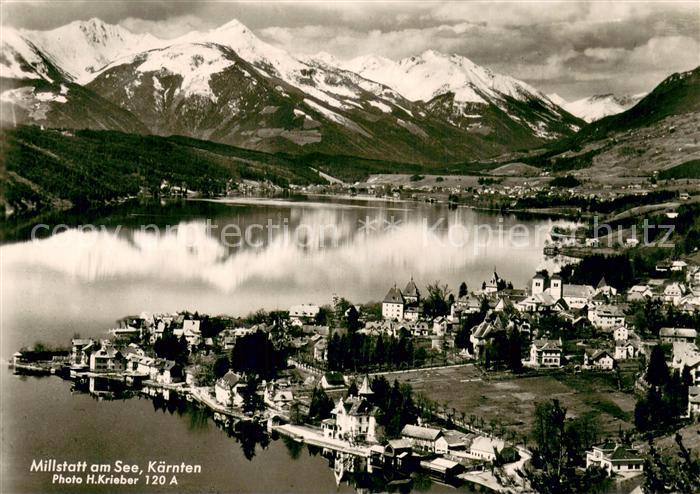 Millstatt Millstaettersee Panorama Hochgebirge