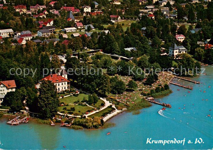 Krumpendorf Woerthersee AT Fliegeraufnahme