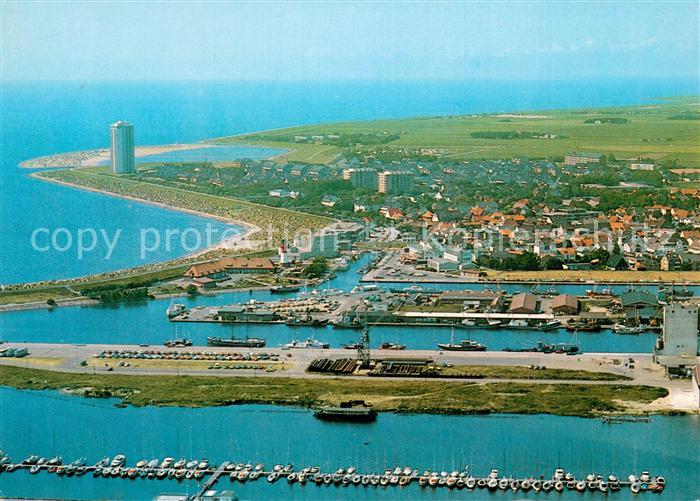 Buesum Nordseebad Hafen und Ort Nordseeheilbad