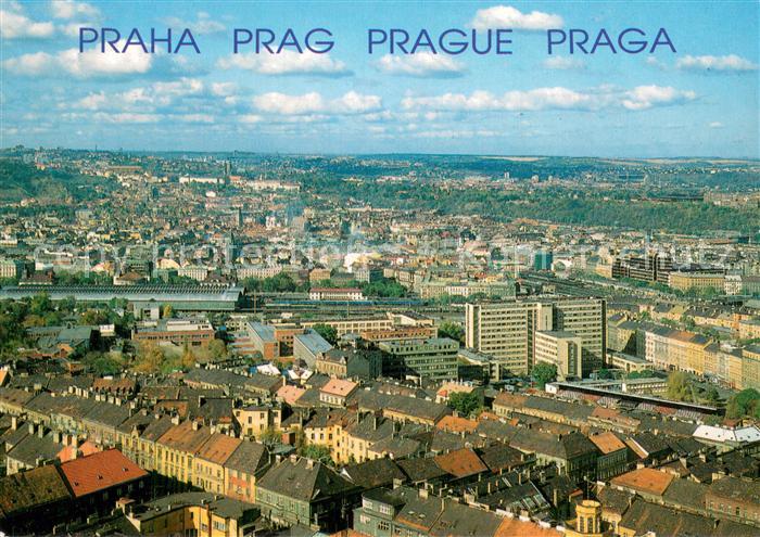 Prag  Prahy Prague Stadtpanorama Blick vom Fernsehturm