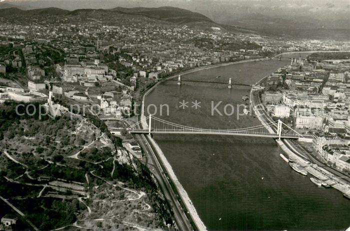 Budapest Stadtpanorama mit Elisabethbruecke