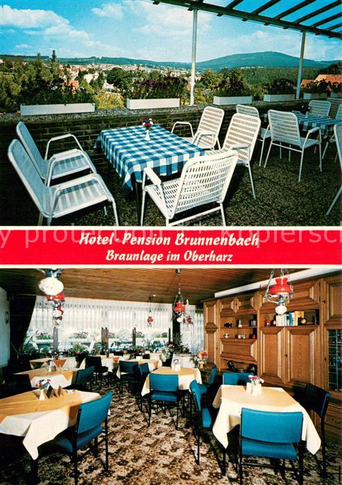 Braunlage Harz Hotel Pension Brunnenbach Terrasse Gaststube