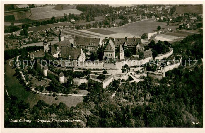 Coburg Bayern Veste Coburg Fliegeraufnahme