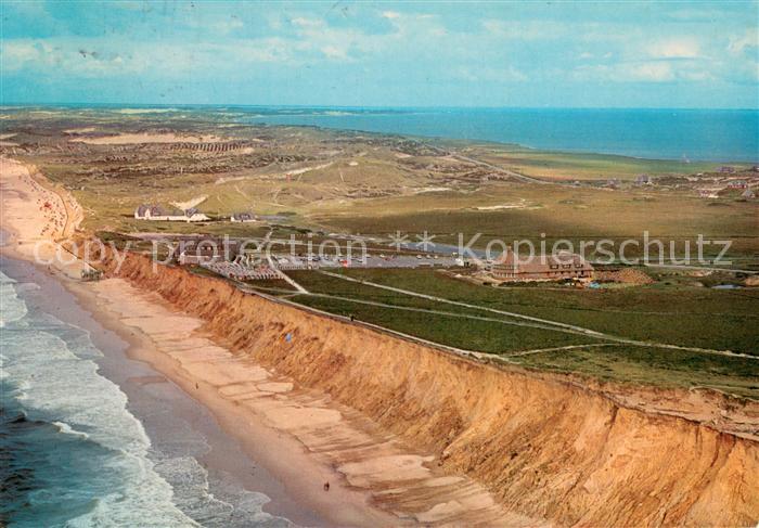 Kampen  Sylt Steilkueste Fliegeraufnahme