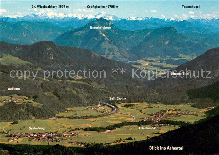 Achental Fliegeraufnahme mit Schleching und Ettenhausen