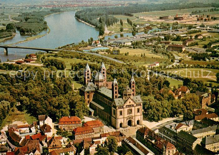 Speyer Rhein Fliegeraufnahme mit Dom