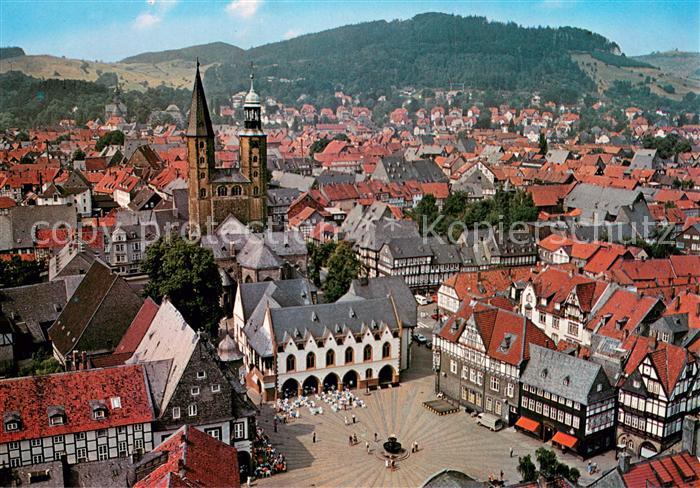 GOSLAR Harz Niedersachsen Am Markt Fliegeraufnahme