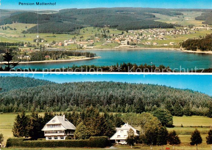 Schluchsee Pension Mattenhof und Schwarzwaldhaus Mattenhof Fliegeraufnahme