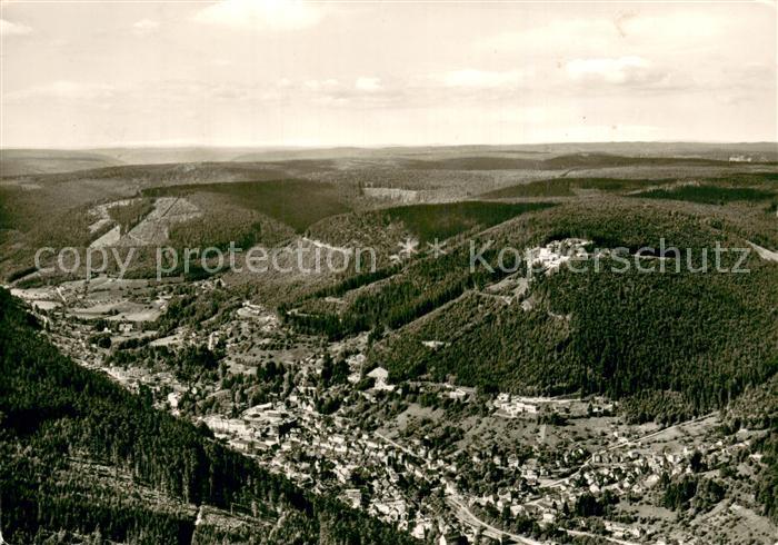 Wildbad Schwarzwald Fliegeraufnahme