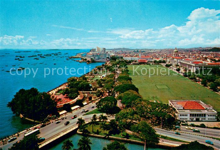 Singapore Air view of Singapore Water Front