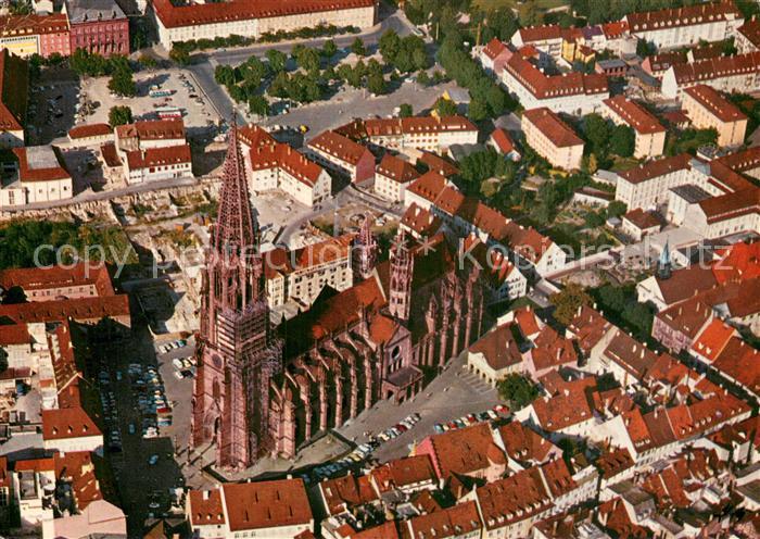 Freiburg Breisgau Fliegeraufnahme mit Muenster