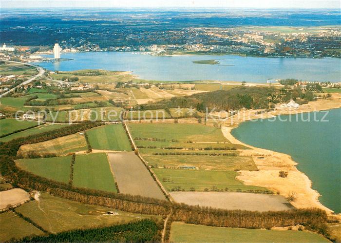 Schleswig Schlei Wikinger Museum Haithabu Halbkreiswall von Haithabu Fliegeraufn