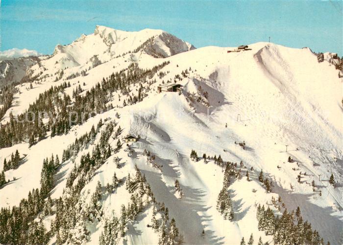 Lenggries Idealhang mit Latschenkopf Fliegeraufnahme