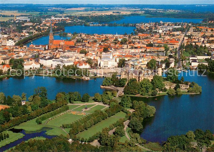 Schwerin  Mecklenburg Fliegeraufnahme