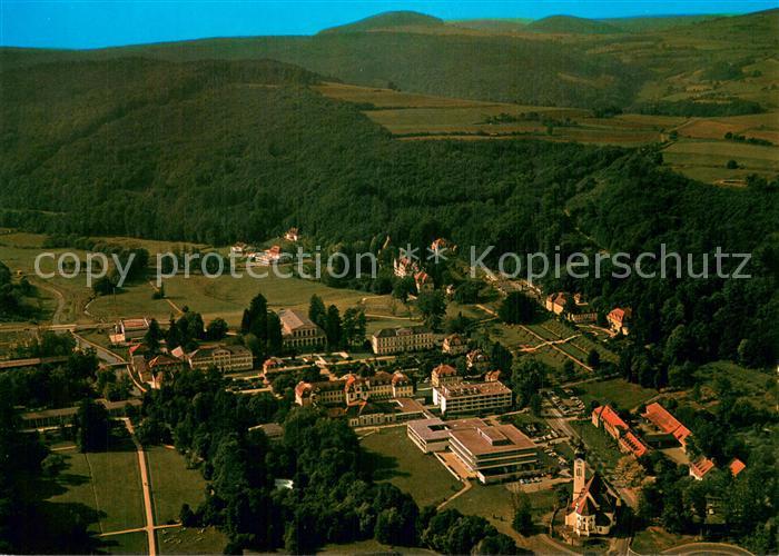 Bad Brueckenau Kurpark bayrische Rhoen Fliegeraufnahme