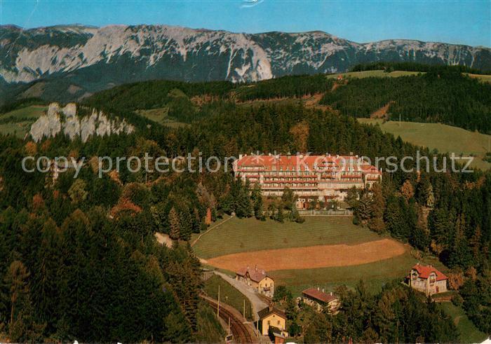 Semmering Niederoesterreich Kurhaus mit Rax Fliegeraufnahme