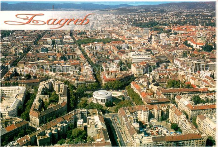 Zagreb Agram Croatia Fliegeraufnahme