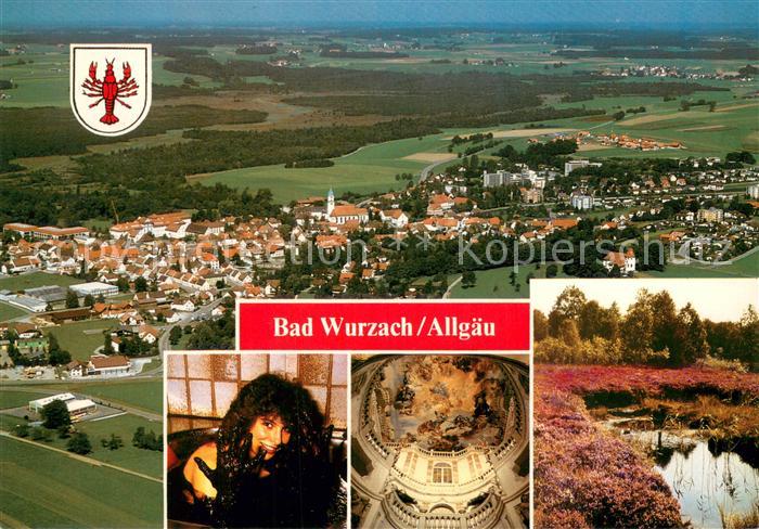 Bad Wurzach Fliegeraufnahme Kirche Inneres Landschaft