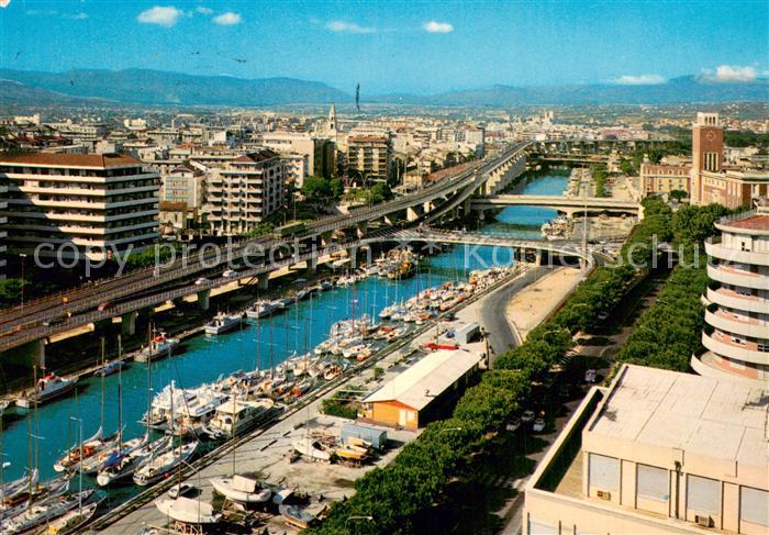 Pescara IT Fiume Pescare e panorama