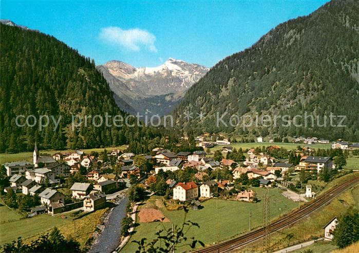 Mallnitz Kaernten Fliegeraufnahme mit Geiselspitze