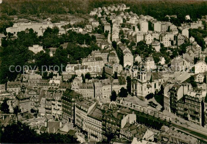Karlovy Vary Karlsbad Blick vom Hirschensprung
