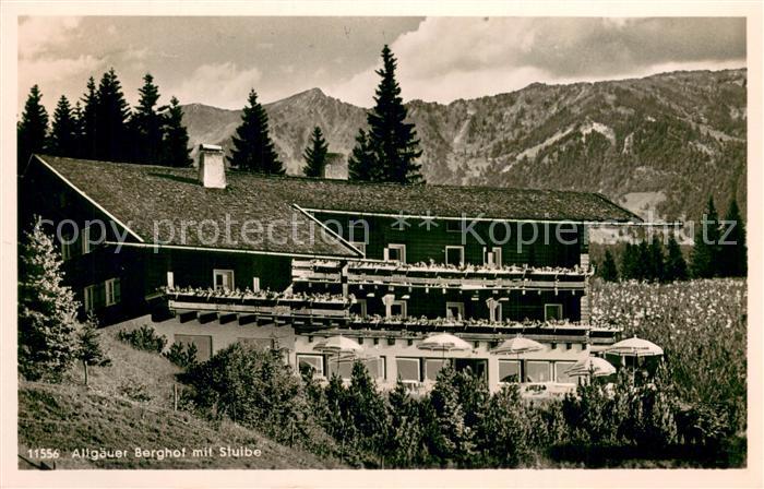 Sonthofen Oberallgaeu Allgaeuer Berghof mit Stuibe