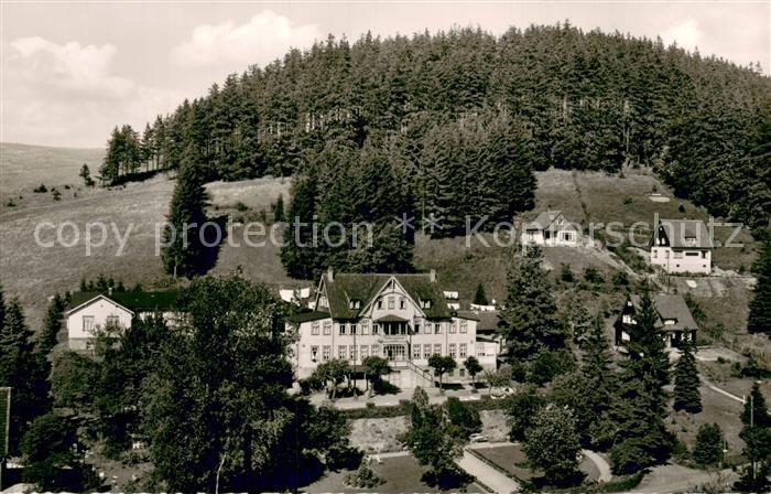 Altenau Harz Kleine Oker mit Gebirgshotel Fliegeraufnahme