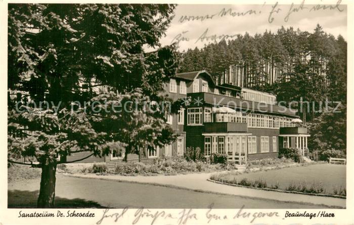 Braunlage Harz Sanatorium Dr Schroeder