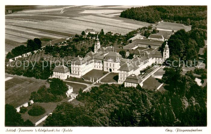 FULDA Hessen Schloss Fasanerie Adolphseck Fliegeraufnahme