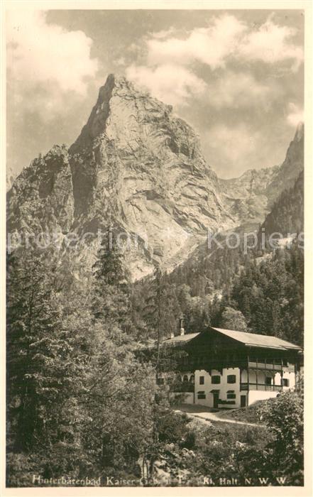 Hinterbaerenbad mit Kaisergebirge