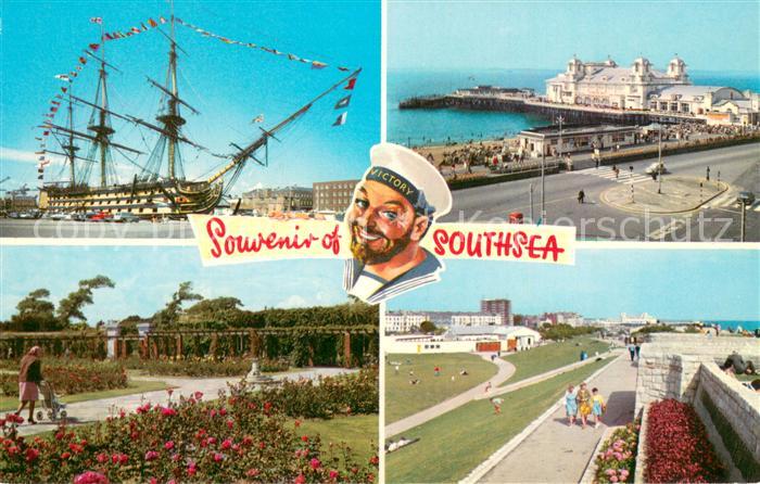 Southsea HMS Victory rose Gardens South Parade Pier Wallet Gardens