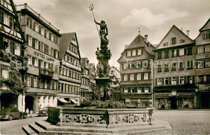 TueBINGEN BW Marktplatz Brunnen Altstadt Hotel