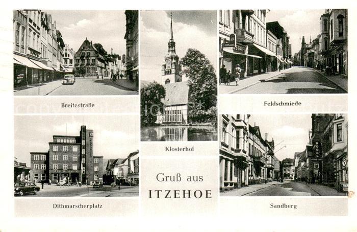 Itzehoe Breitestrasse Feldschmiede Klosterhof Dithmarscherplatz Sandberg