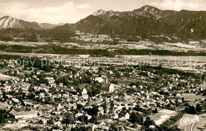 Murnau Staffelsee Panorama mit Herzogstand und Heimgarten Bayerische Voralpen
