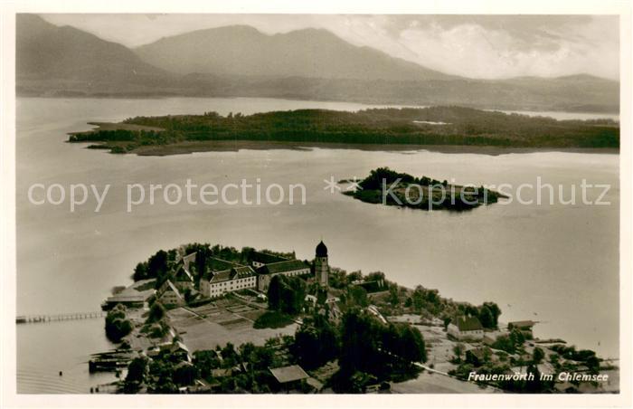Frauenwoerth Chiemsee Fliegeraufnahme