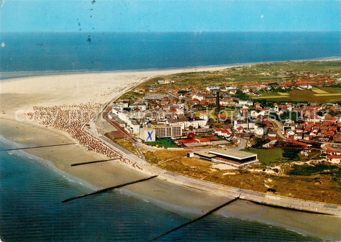 Borkum Nordseeheilbad Fliegeraufnahme