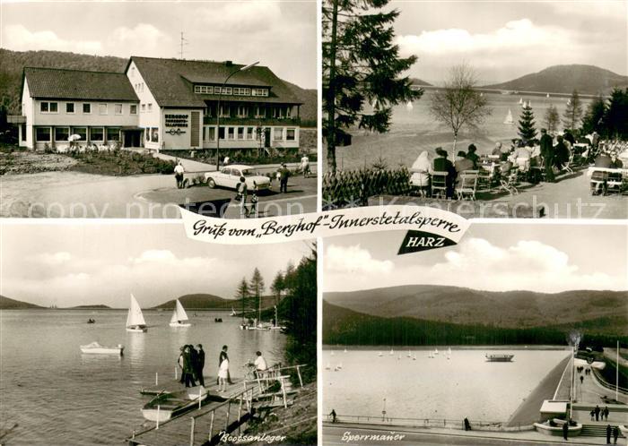 Lindthal Langelsheim Hotel Berghof Innerstetalsperre Bootsanleger Sperrmauer