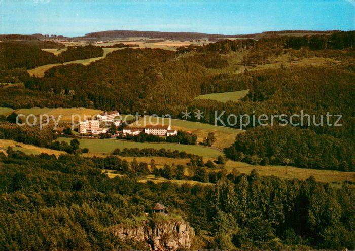 Neukirchen Knuellgebirge Kurhaus Waldsan Urbachtal Fliegeraufnahme