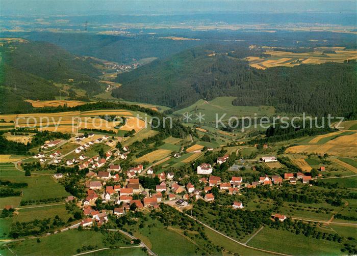 Fuernsal Fliegeraufnahme mit Cafe Pension Sommerwald