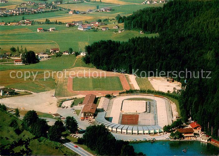 Inzell Traunstein Bayern Sport Stadion Fliegeraufnahme