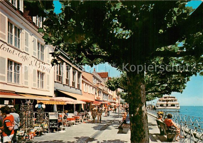 Meersburg Bodensee Hotel Bijou mit Cafe und Grillstube Uferstrasse