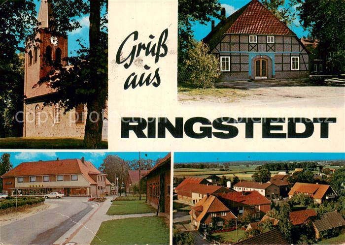 Ringstedt Friedrich Borchers Kirche Edeka Fachwerkhaus Panorama