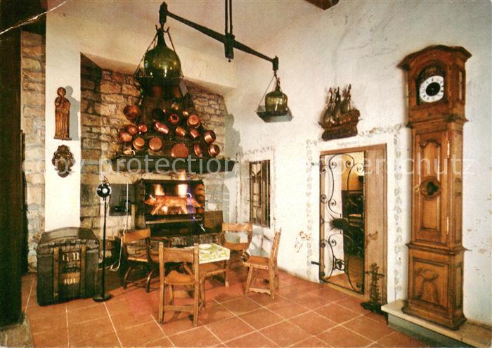 Eningen Achalm Hotel Traube Post Halle mit Kamin und Bratspiess