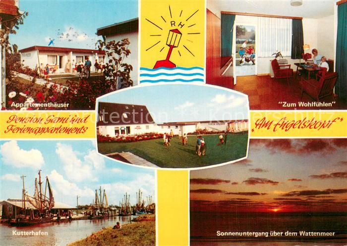 Spieka-Altendeich Pension Garni und Ferienappartements Kutterhafen Sonnenunterga